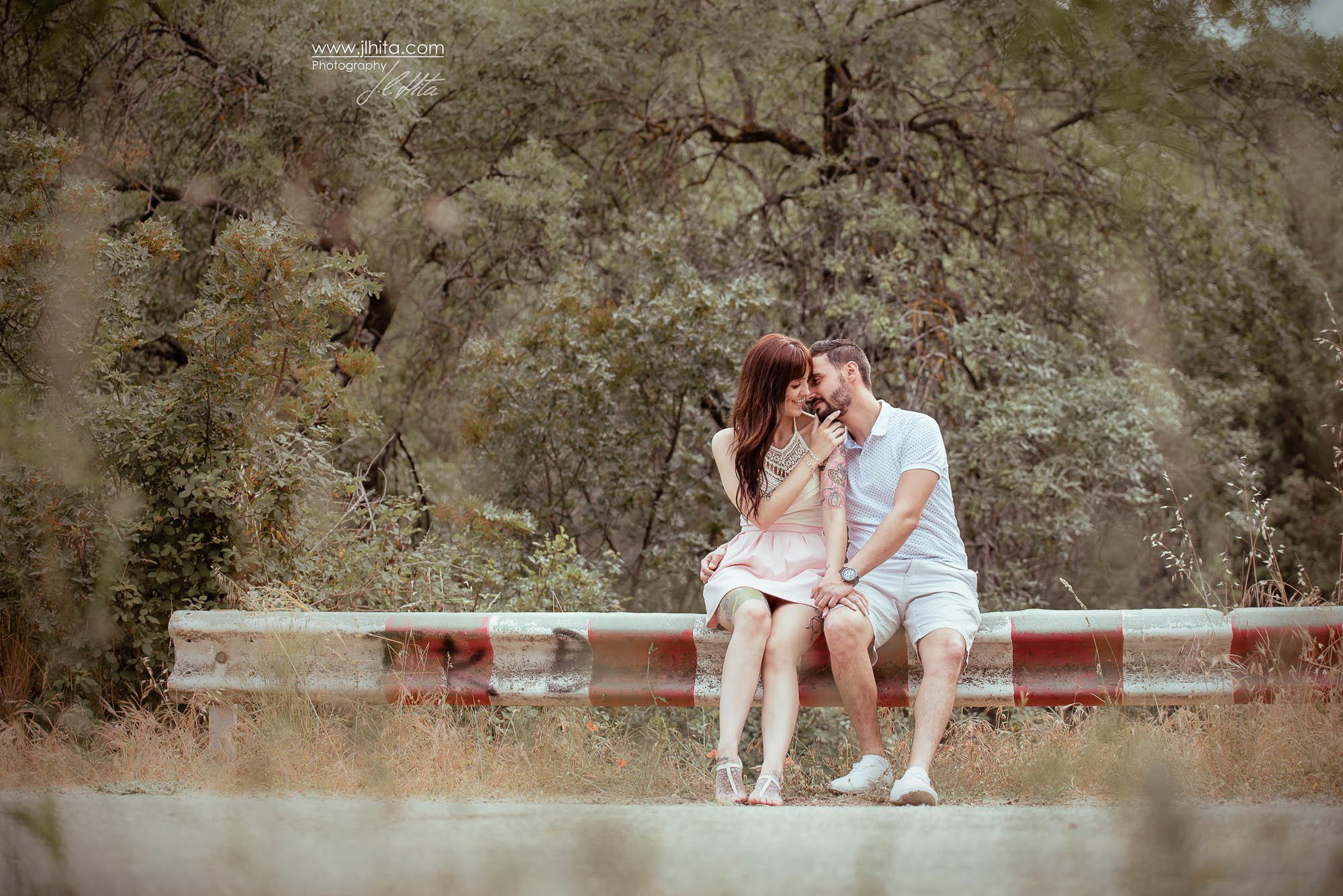 Beso en la carretera