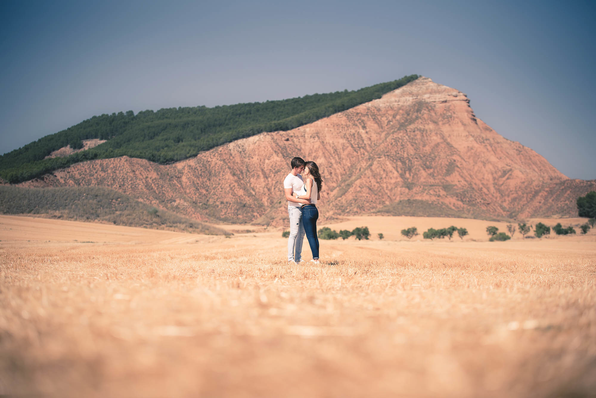 Nidia y Alfonso en la peña del águila