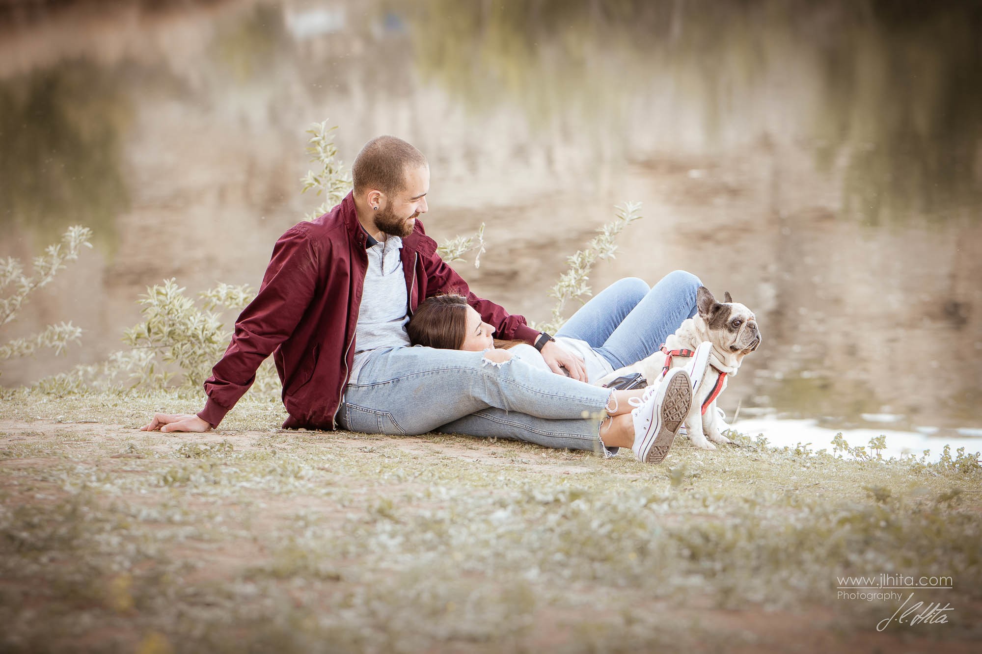 Disfrutando del lago