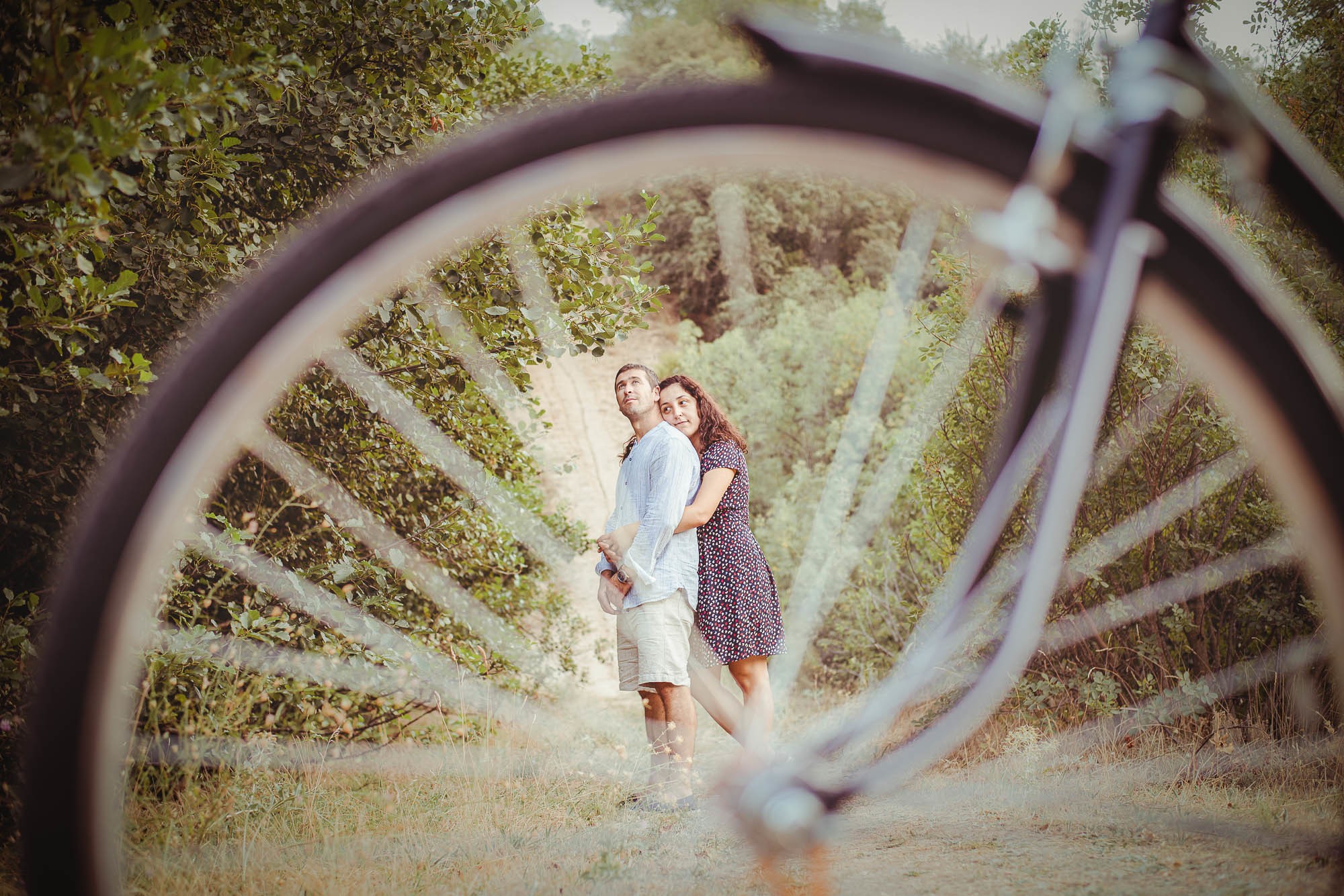 A través de la rueda