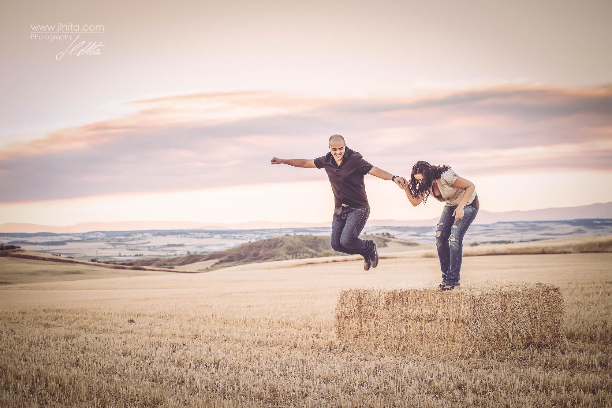 Saltando en la campiña de Guadalajara