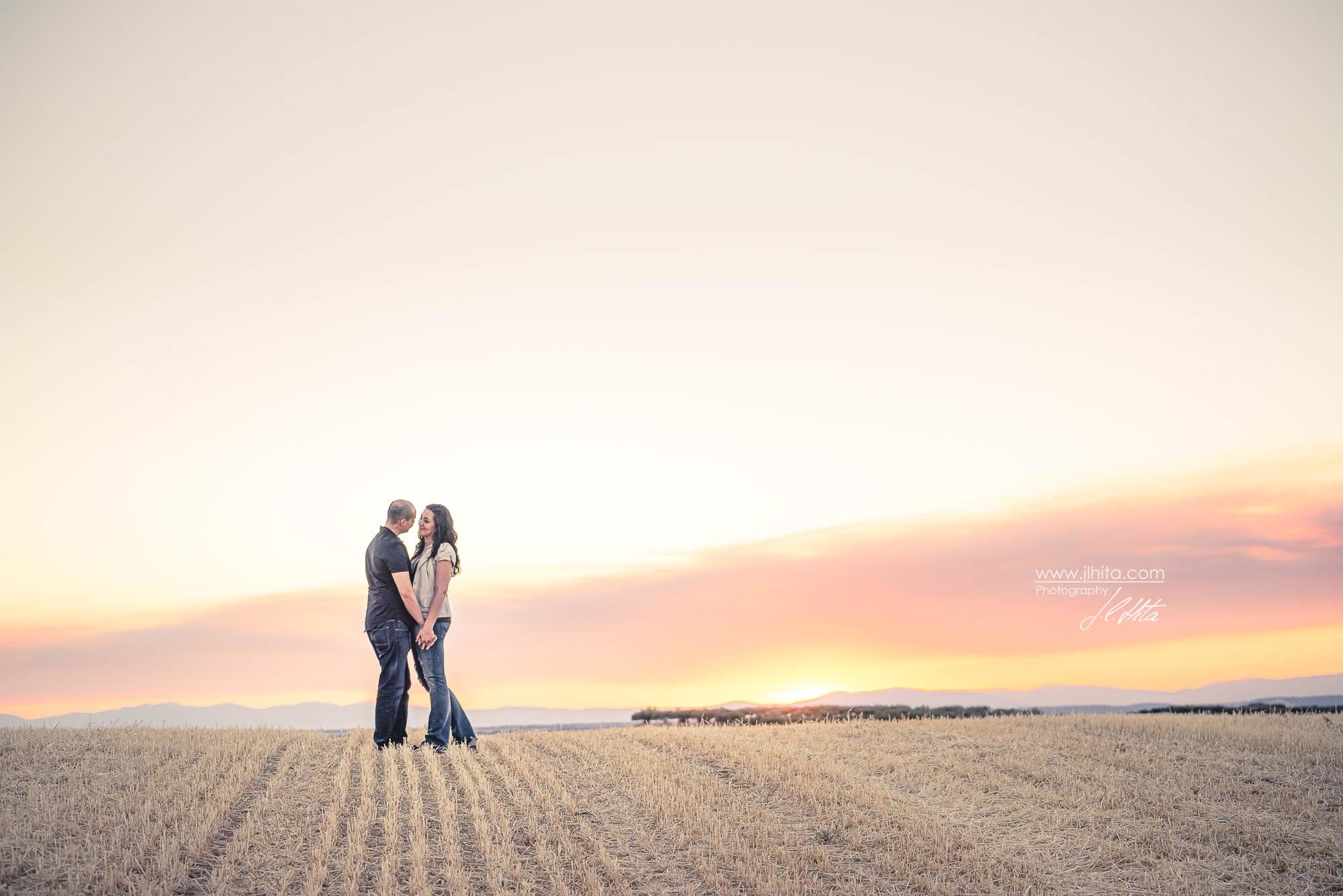 Puesta de sol en pareja