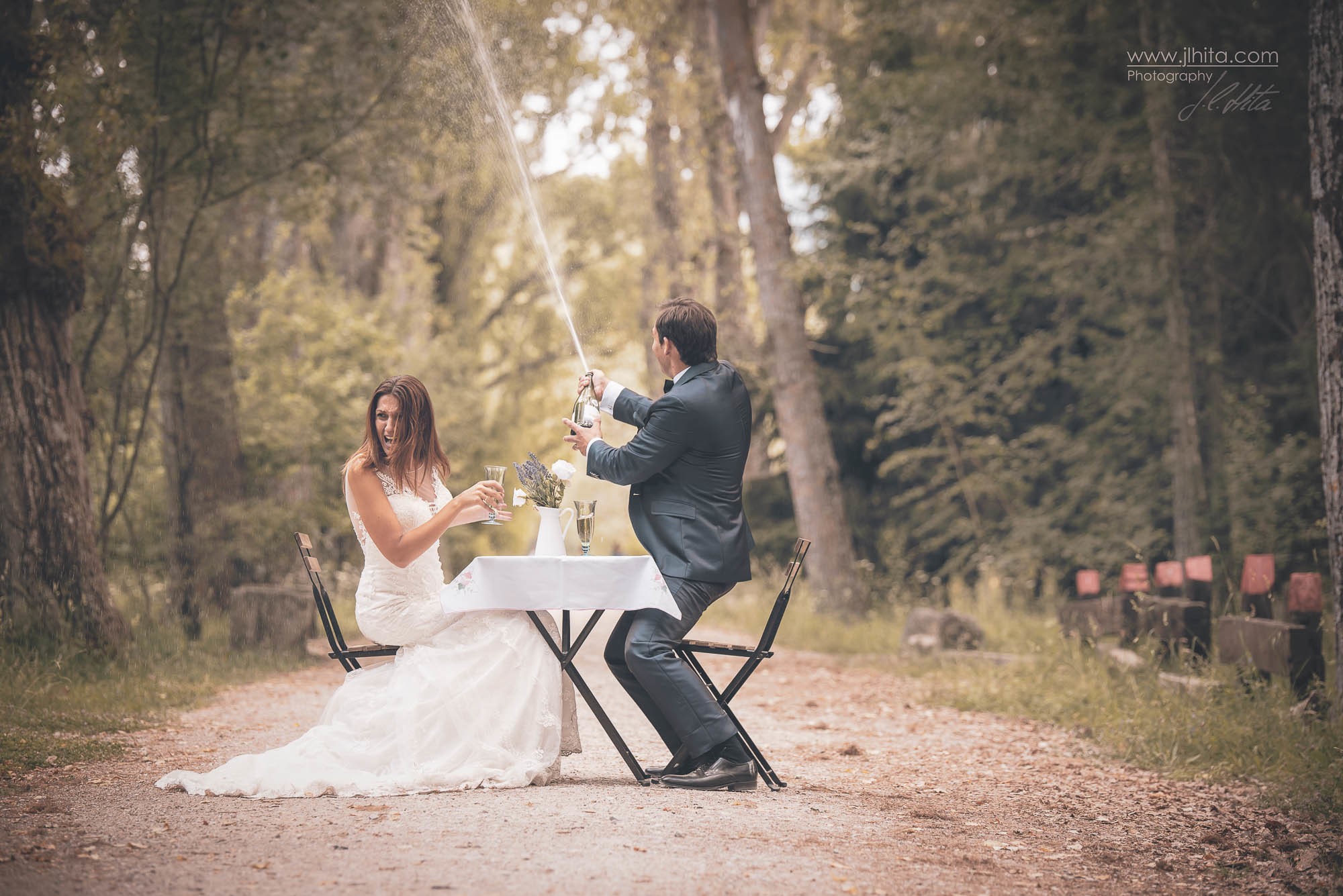 Postboda con Champan