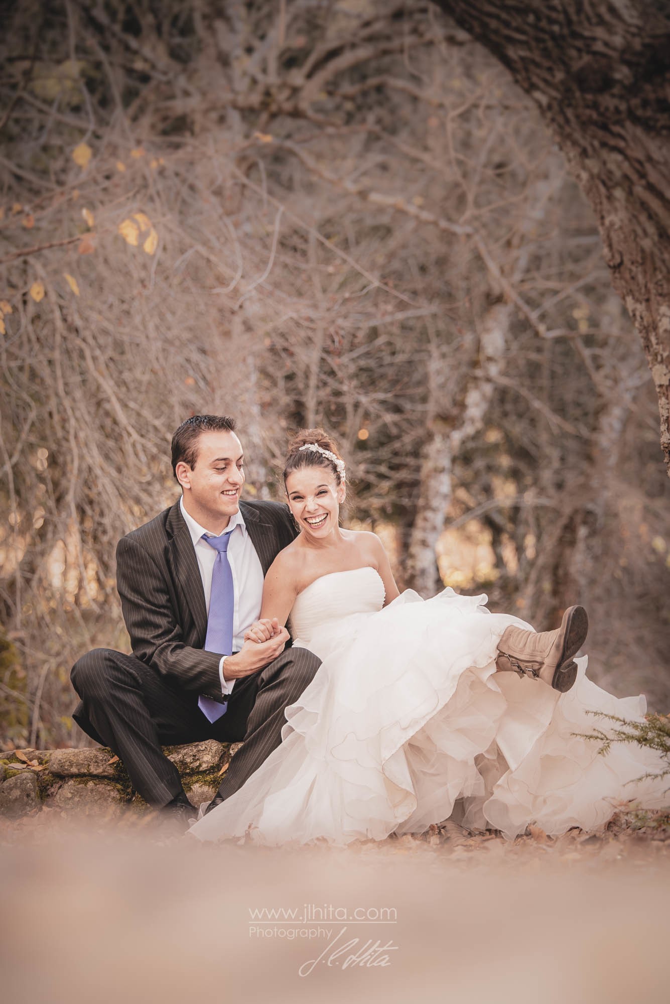 Postboda con buen humor