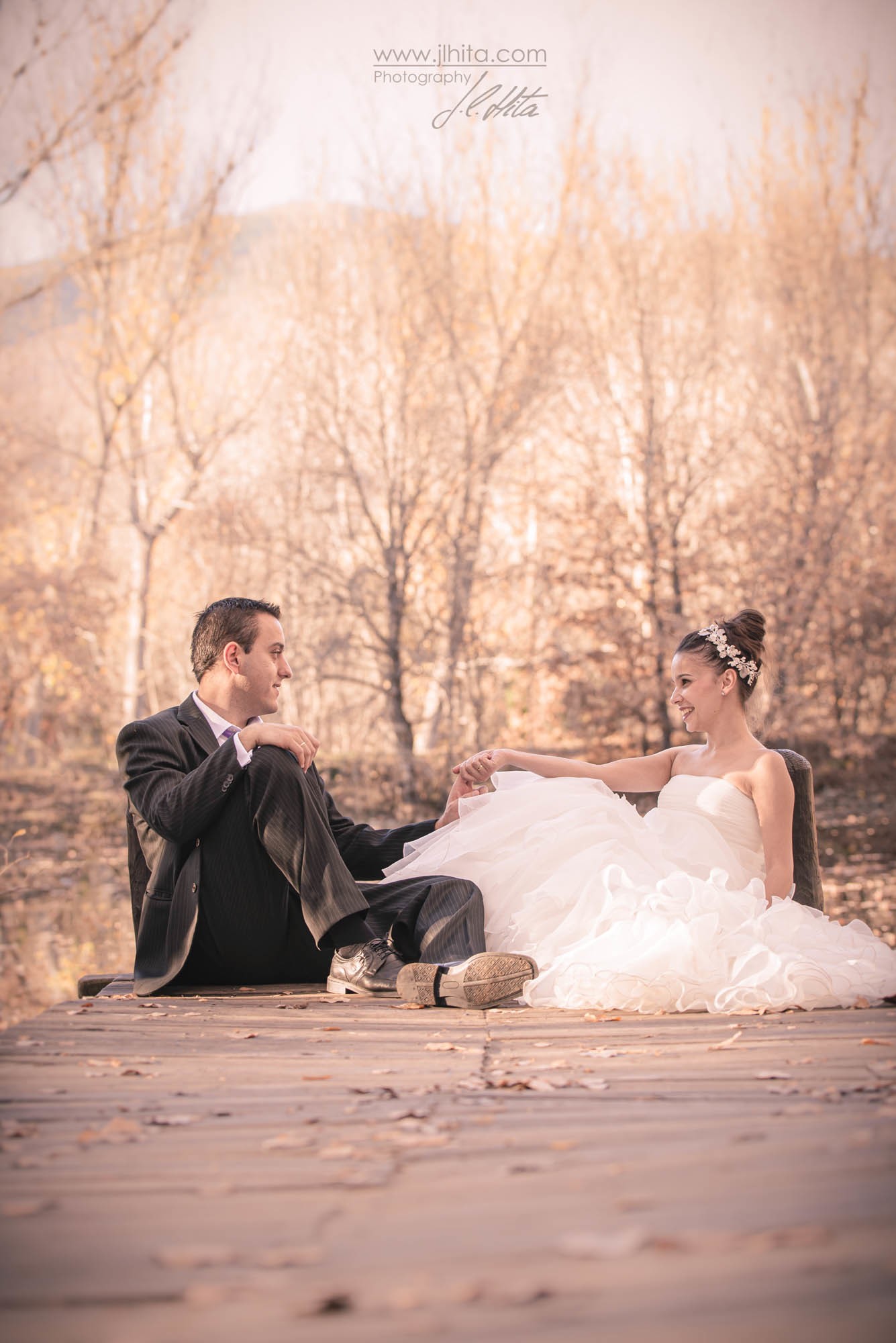 Posboda sentados risas