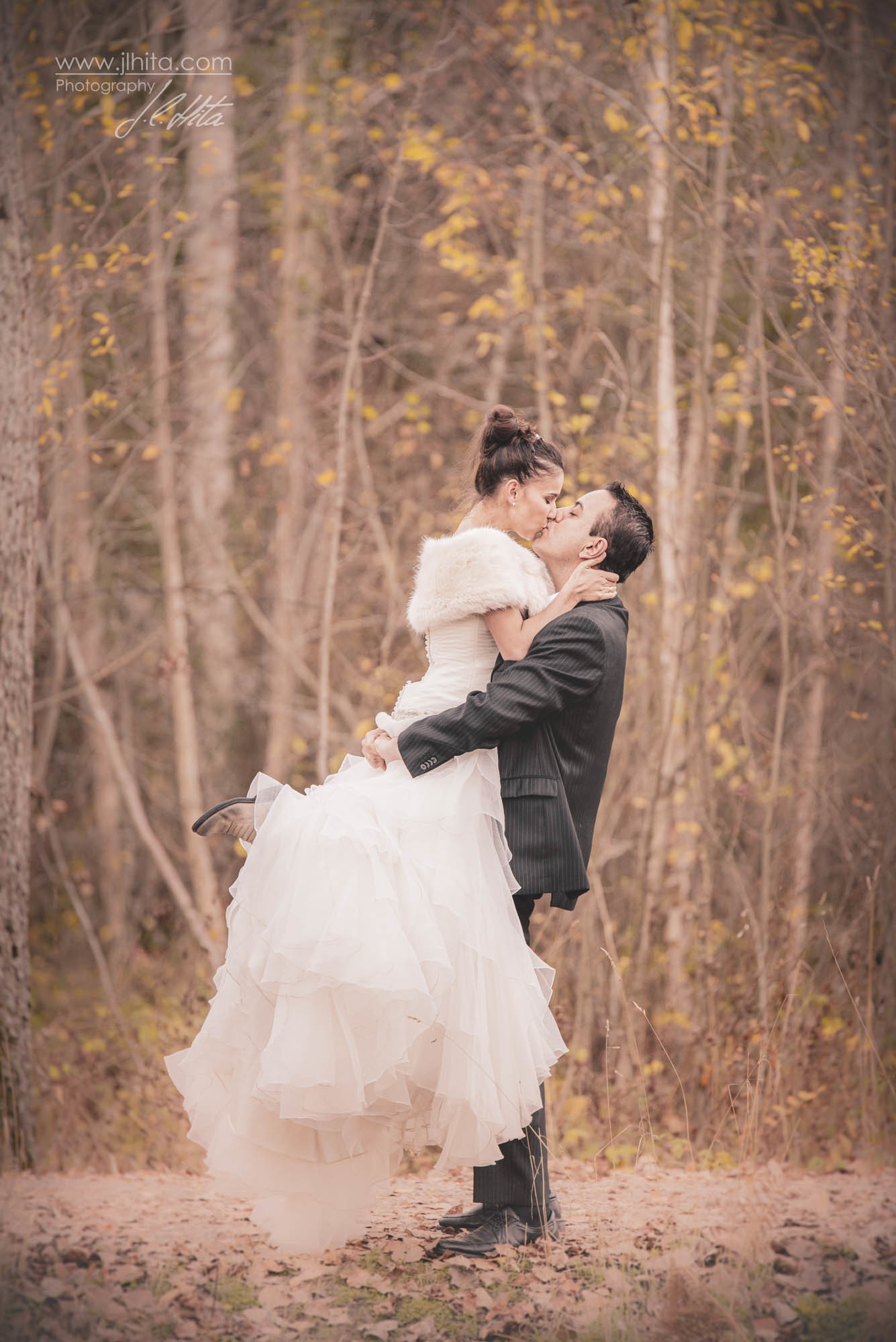 Bosque camino novios