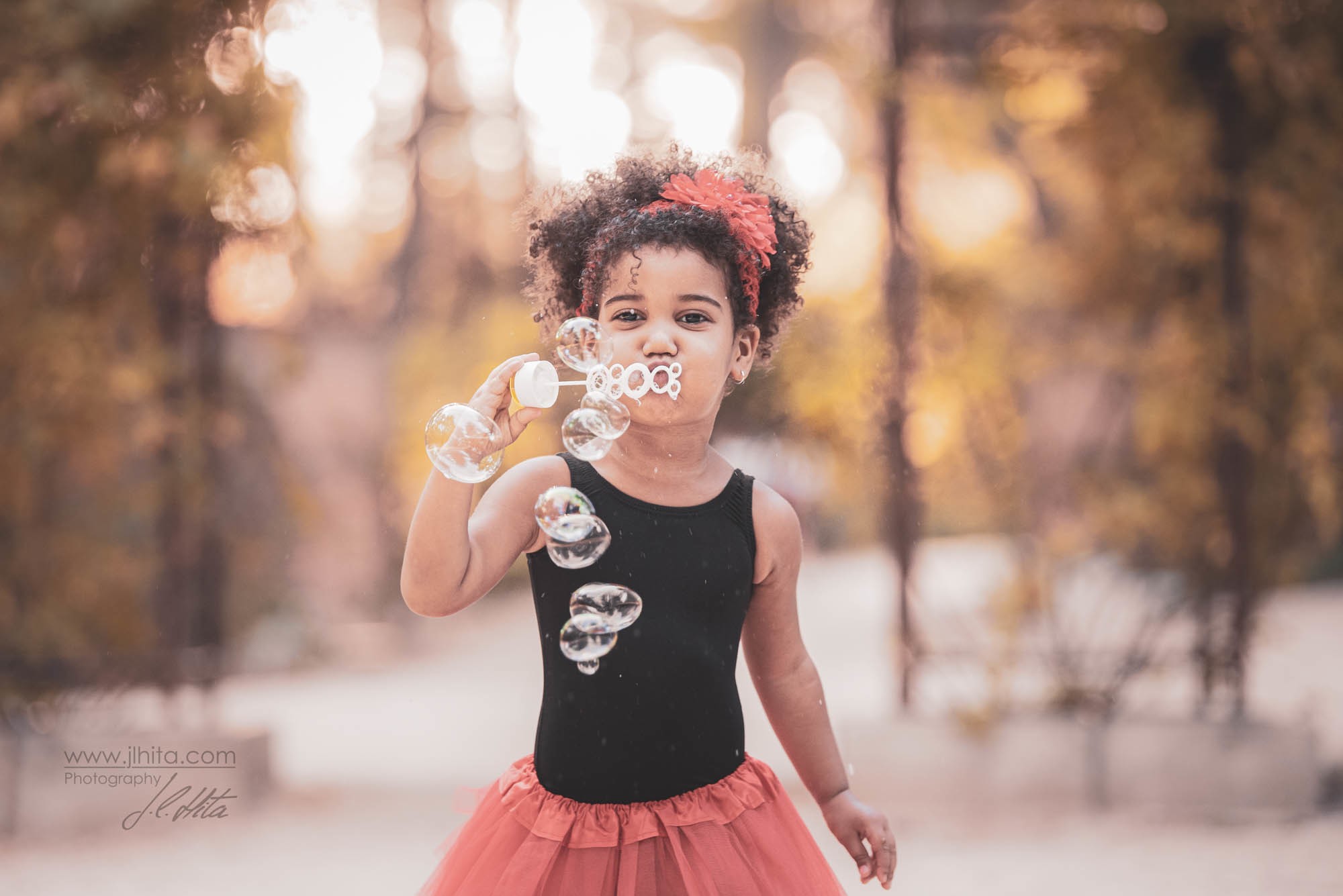 Soplando pompas de jabón