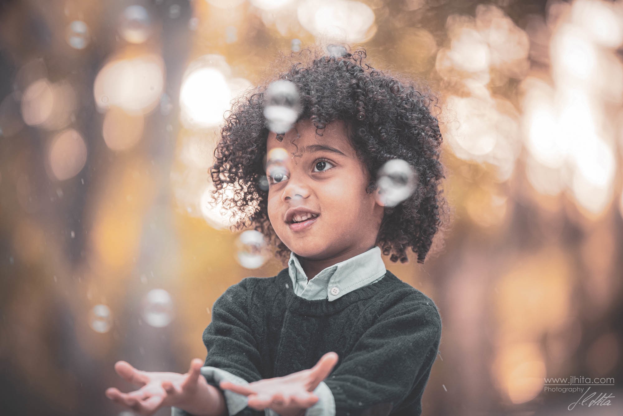 Retrato Edu pompas de jabón