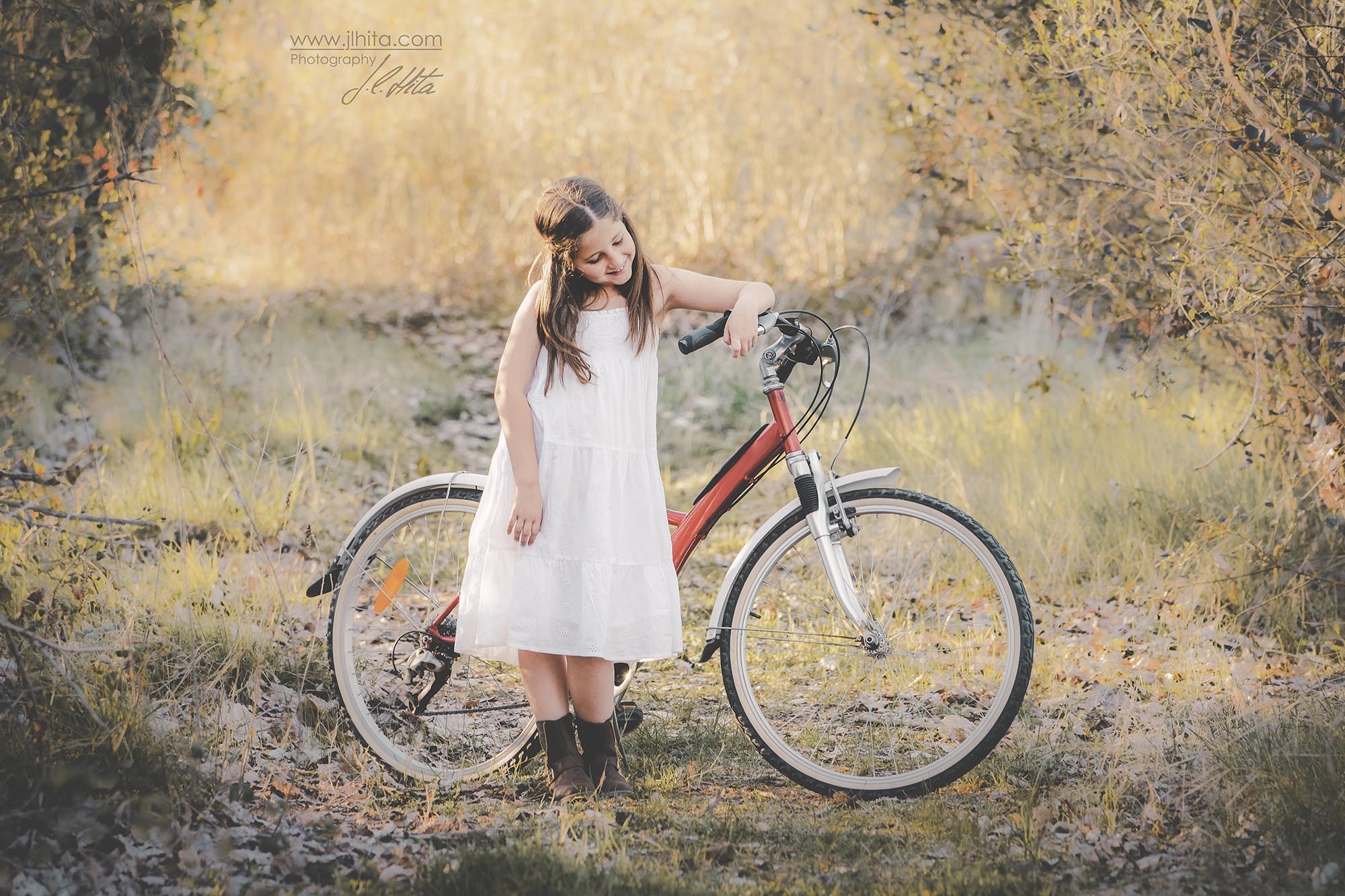 Sesión infantil bici roja