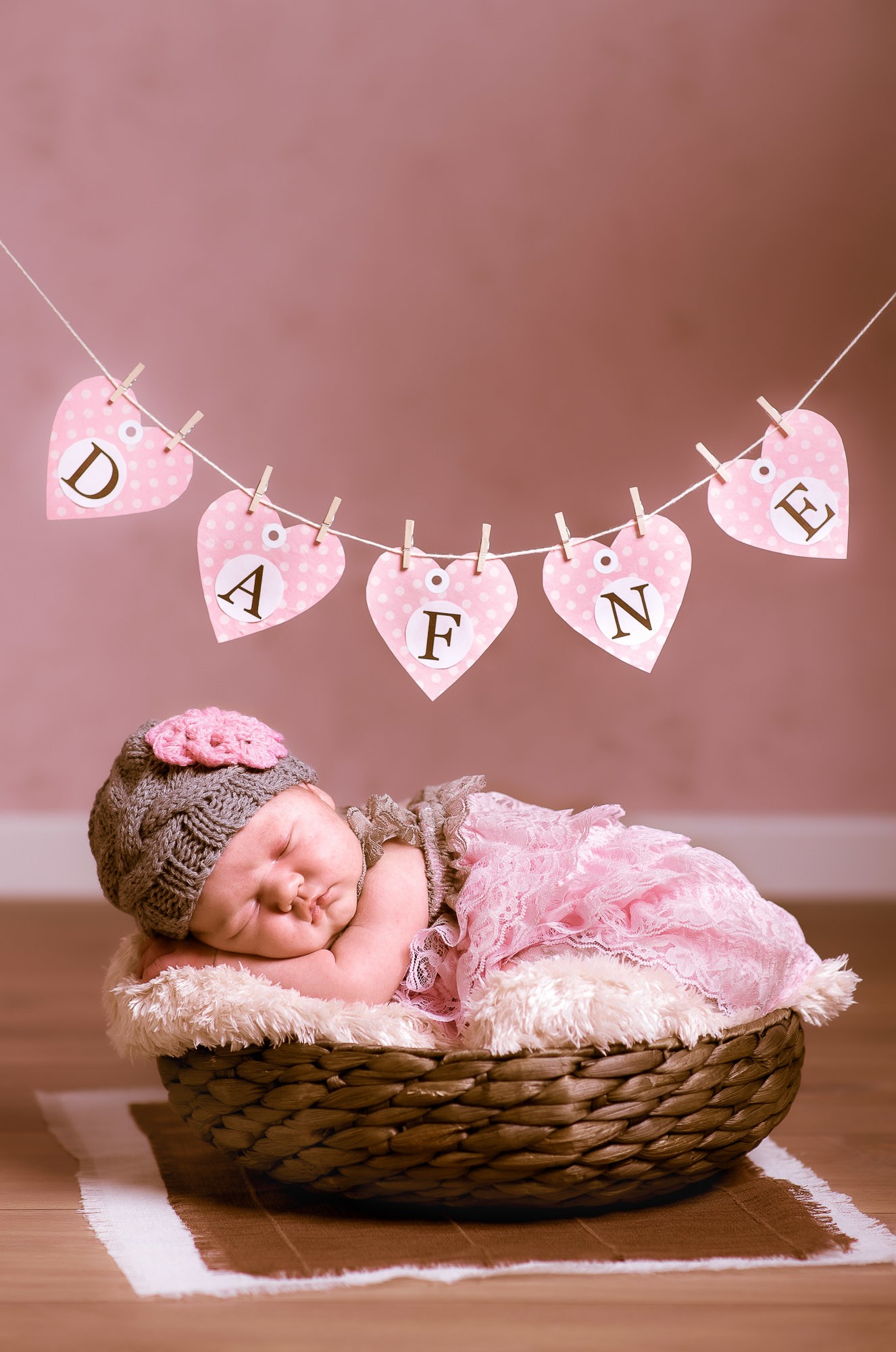 Recién Nacido nombre corazones