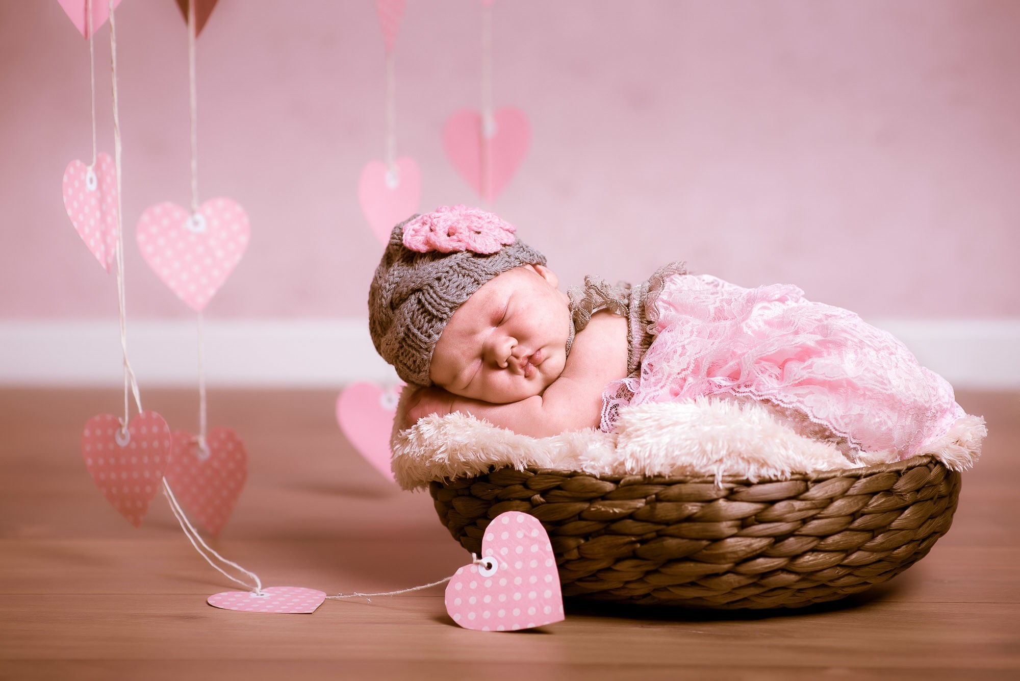 Sesión Newborn Dafne corazones