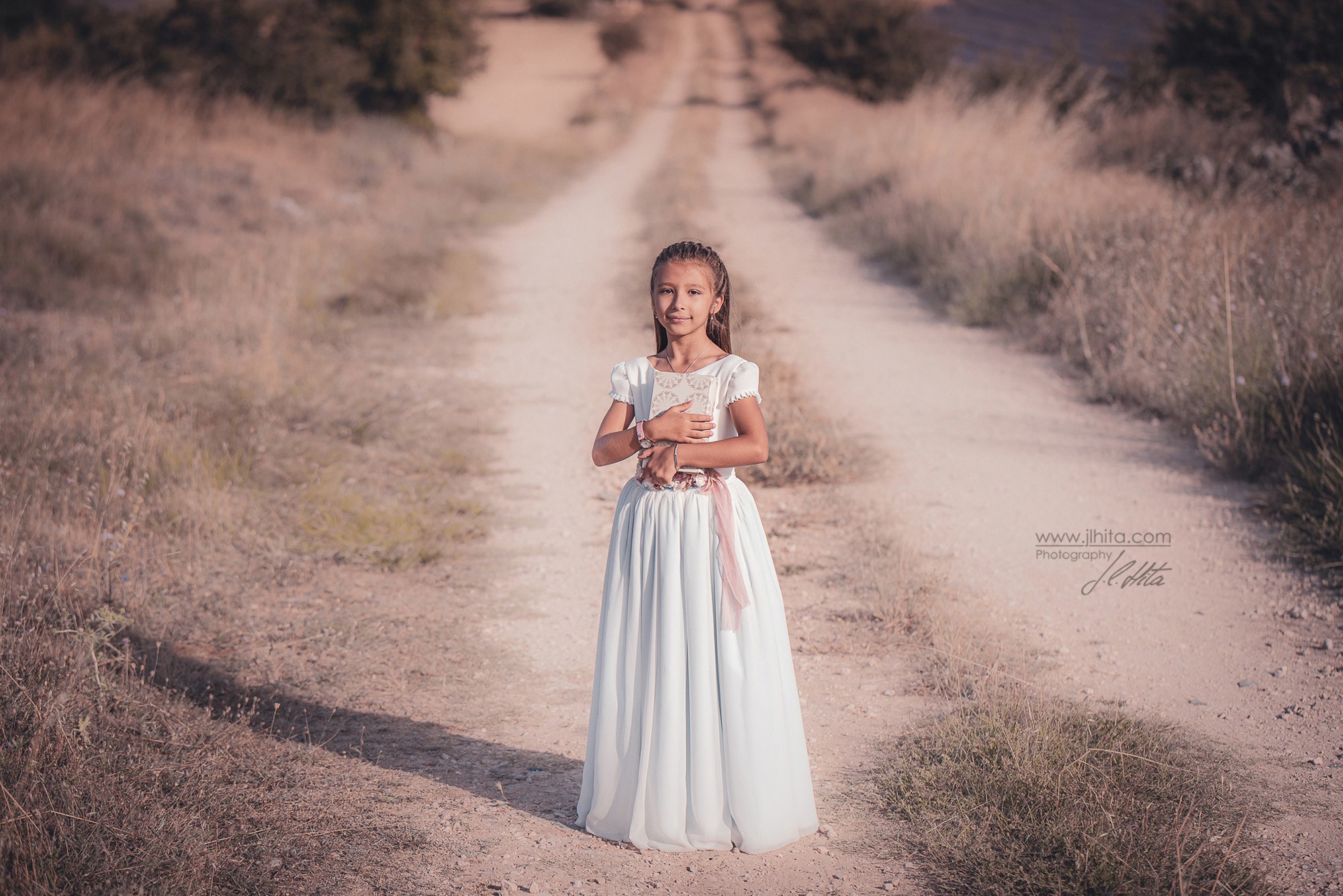 Sesión de comunión de Paula camino en Brihuega